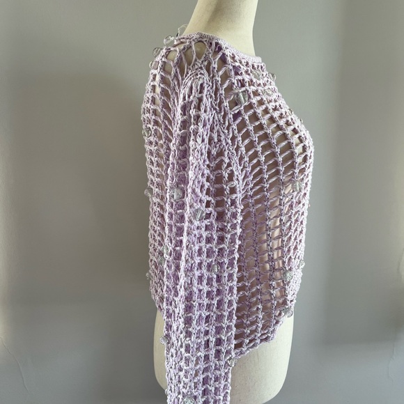 & Other Stories Purple Sweater in Small and Medium - Picture 4 of 10